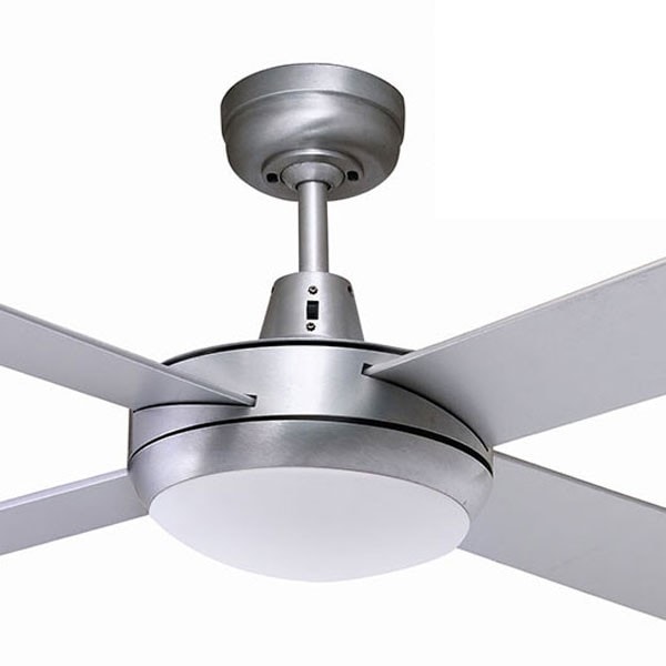 Brushed Aluminium Urban 2 Ceiling Fan With Light By Fanco 52