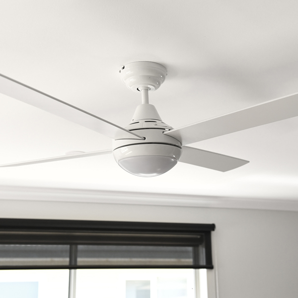 Fanco Eco Silent Dc Ceiling Fan With Remote Led Light White 48 - Best Dc Ceiling Fans Australia