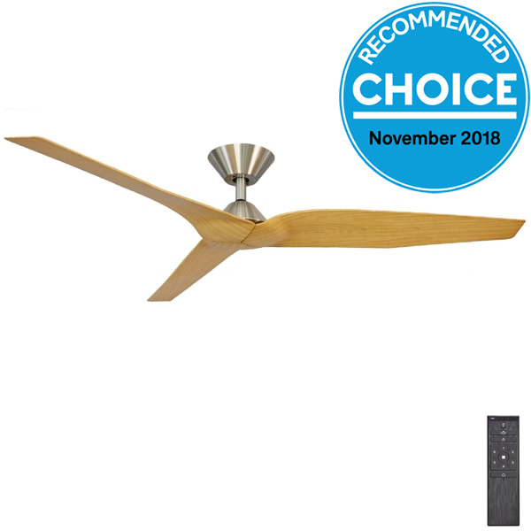 Infinity Dc Ceiling Fan Brushed Chrome By Fanco Universal Fans