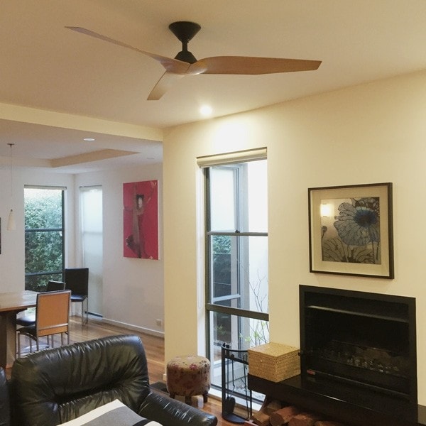Black With Timber Infinity Dc Ceiling Fan By Fanco Universal Fans Home Ceiling
