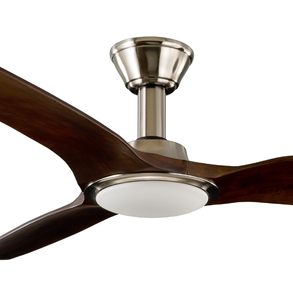 Aeroblade Trident Dc Ceiling Fan With Led Light Remote Satin