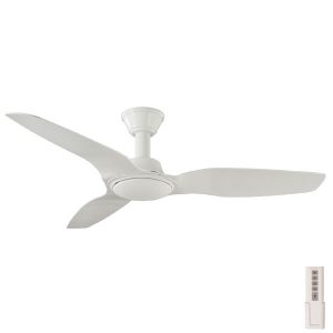 white trident dc ceiling fan with light