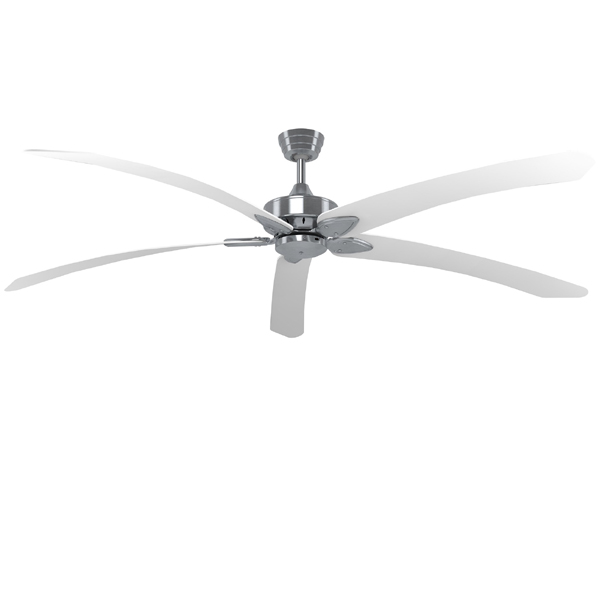 Windpointe V2 Ceiling Fan Brushed Nickel White 70 Universal Fans Windpointe V2 Ceiling Fan