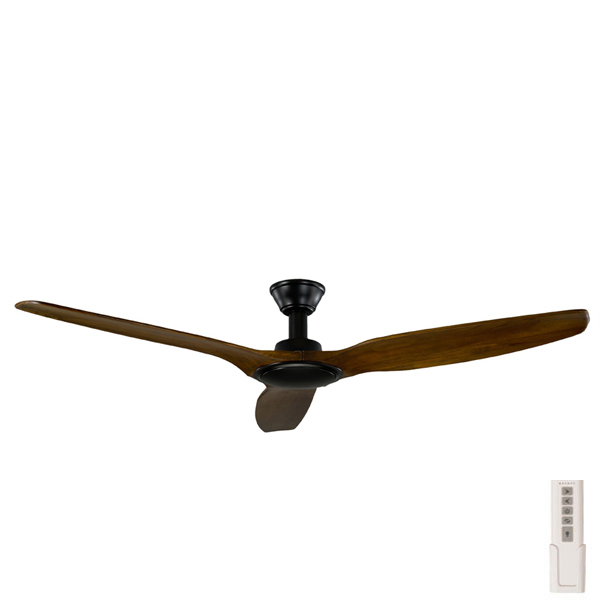 Aeroblade Trident Dc Ceiling Fan With Remote Black Walnut 70