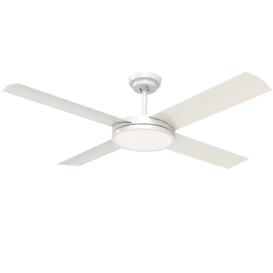Hunter Pacific Revolution 3 Ceiling Fan With Led Light White 52