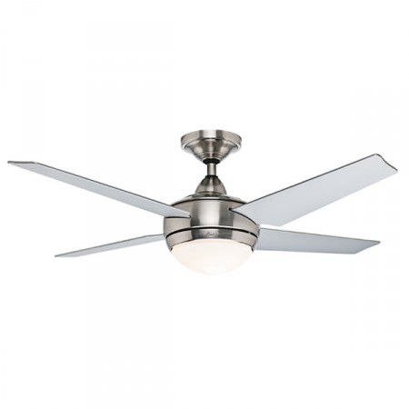 Hunter Sonic Ceiling Fan With Light Brushed Nickel 52 Universal Fans