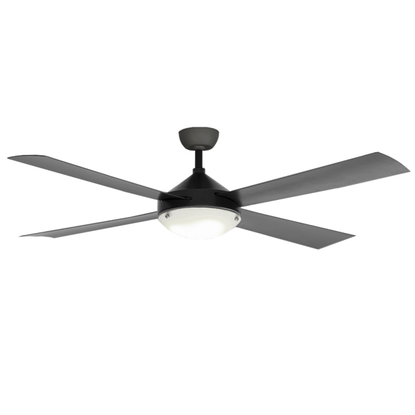 Milano Ceiling Fan With Led Light 4 Blade Pewter 56 Milano Ceiling Fan