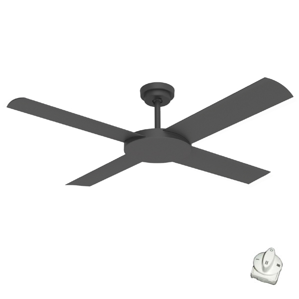 Hunter Pacific Revolution 3 Ceiling Fan Black 52 Universal Fans