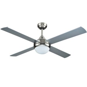 Brushed Nickel Azure Ceiling fan with Light
