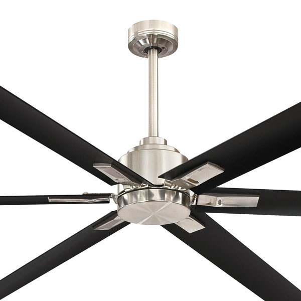 Mercator Rhino 6 Blade Dc Ceiling Fan Brushed Chrome 84 2 1m