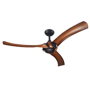 Aeroforce 2 Ceiling Fan Matte Black Koa Blades