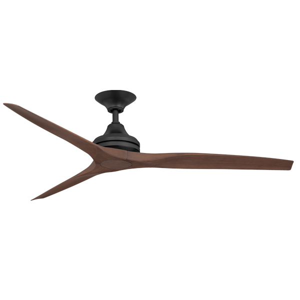 Spitfire V2 Ceiling Fan Black Motor Walnut Polymer Blades