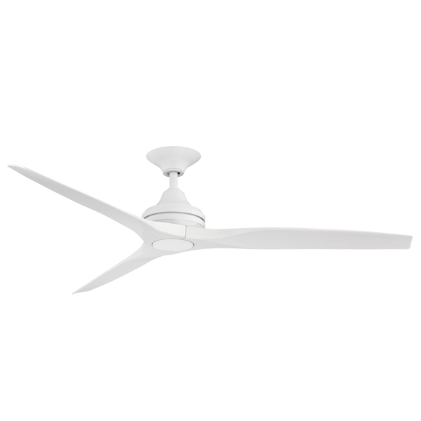 spitfire ceiling fan with white motor and plastic white washed blades