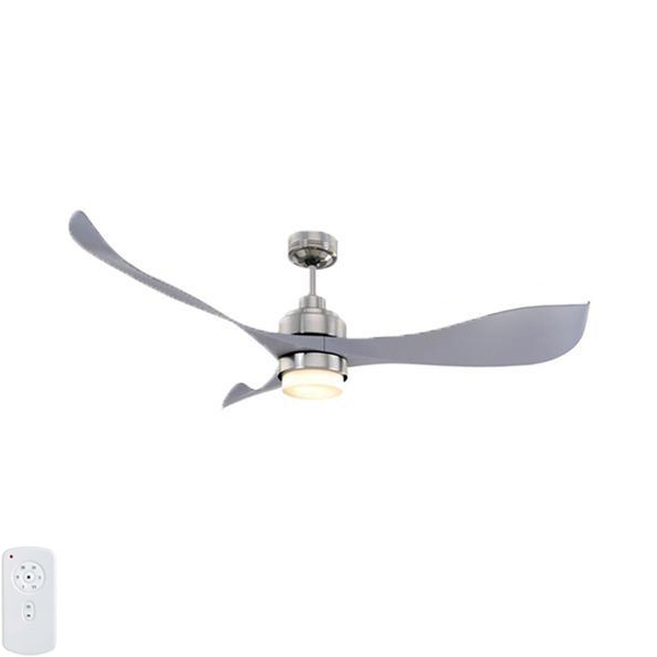 Mercator Eagle Dc Led Remote Brushed Chrome 55 Universal Fans