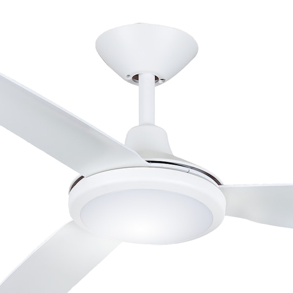 Polar Dc Ceiling Fan With Cct Led By Hunter Pacific Matt White 48