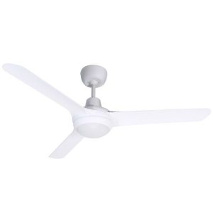 Spyda Ceiling Fan with CCT LED Light White
