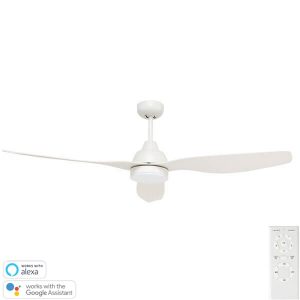 white bahama smart wifi ceiling fan
