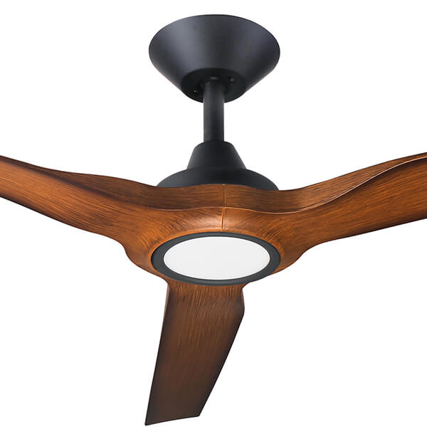 Radical Ii Dc Ceiling Fan Cct Led Black With Koa 60