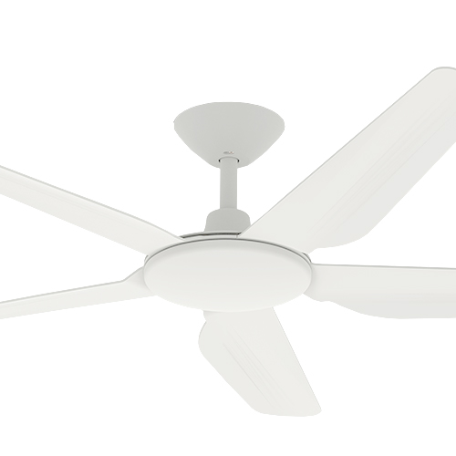 Airborne Storm White Dc Ceiling Fan With Remote 52 - Airborne Storm Dc Ceiling Fan With Led Light And Remote White 52