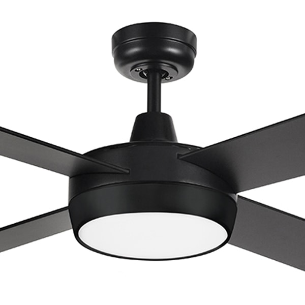 Brilliant Tempest Supreme Ceiling Fan With Cct Led Light Black 52