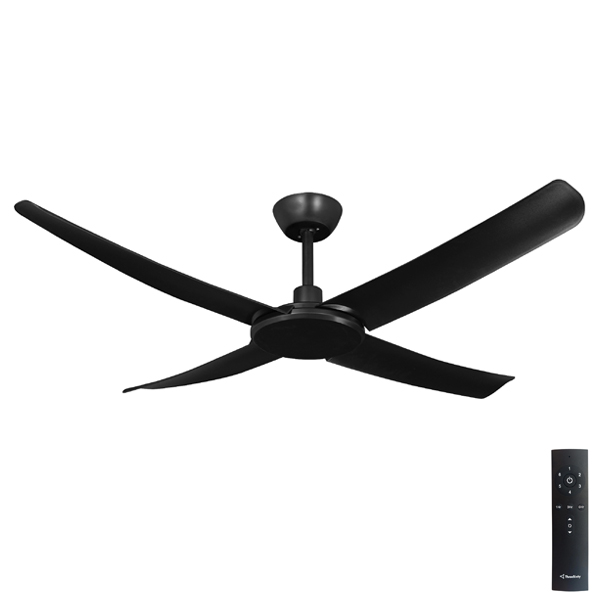 Flatjet Dc Black Ceiling Fan 60 By Three Sixty Universal Fans - 60 Inch Black Ceiling Fan With Remote
