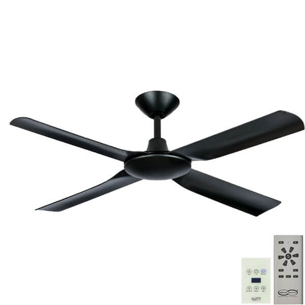 Next Creation Dc Ceiling Fan Black 52 Remote Wall Control