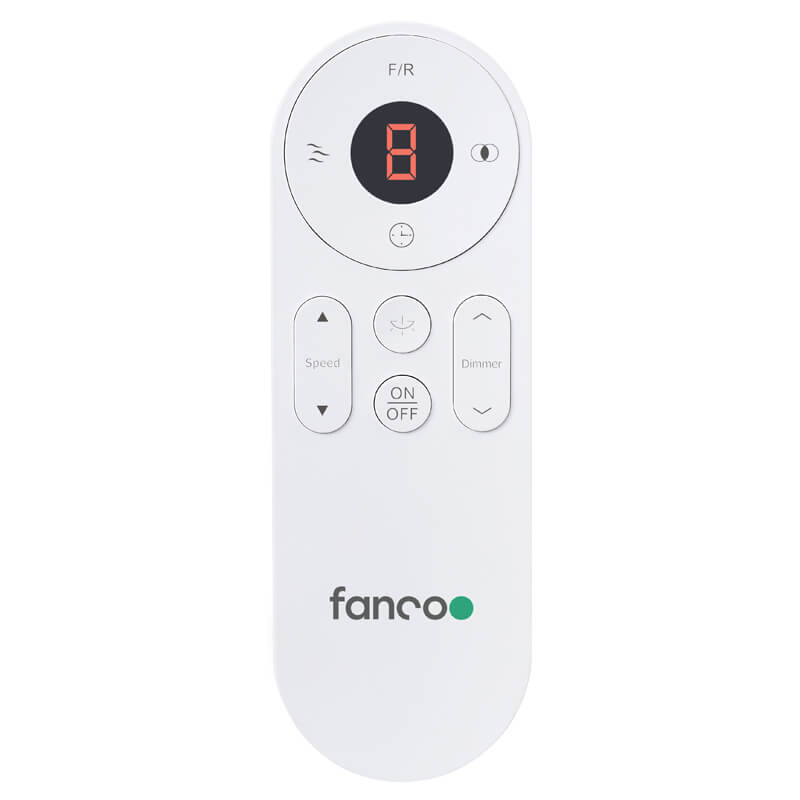 CFFCES2LWH CFFCES3LWH FANCO ECO SILENT DC CEILING FAN REMOTE LIGHT WHITE 